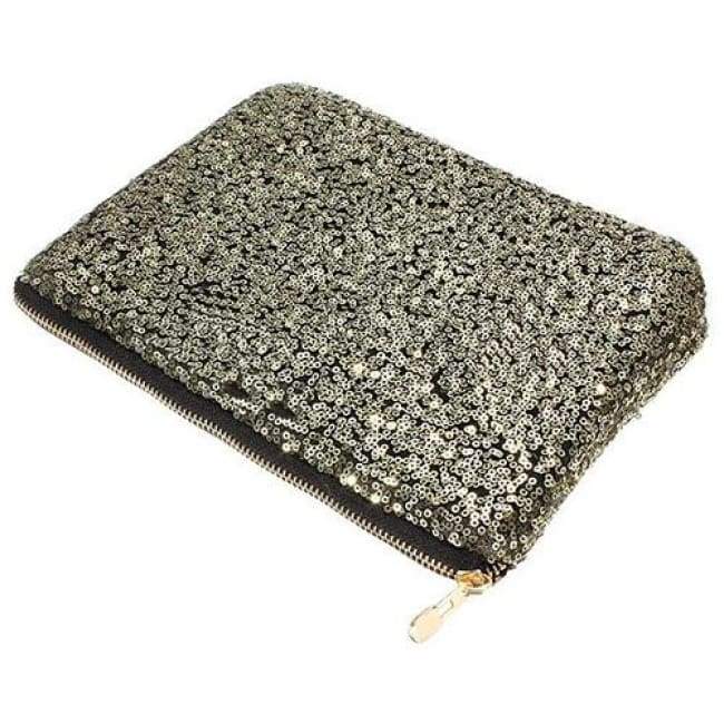 Sonia Glitter Clutch Gold Bags